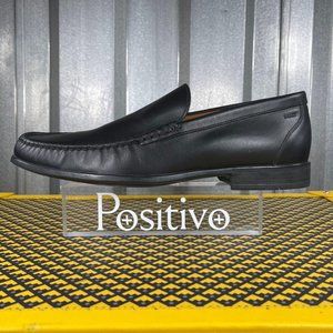 Bally Tenent Black Leather Moccasins US 5.5